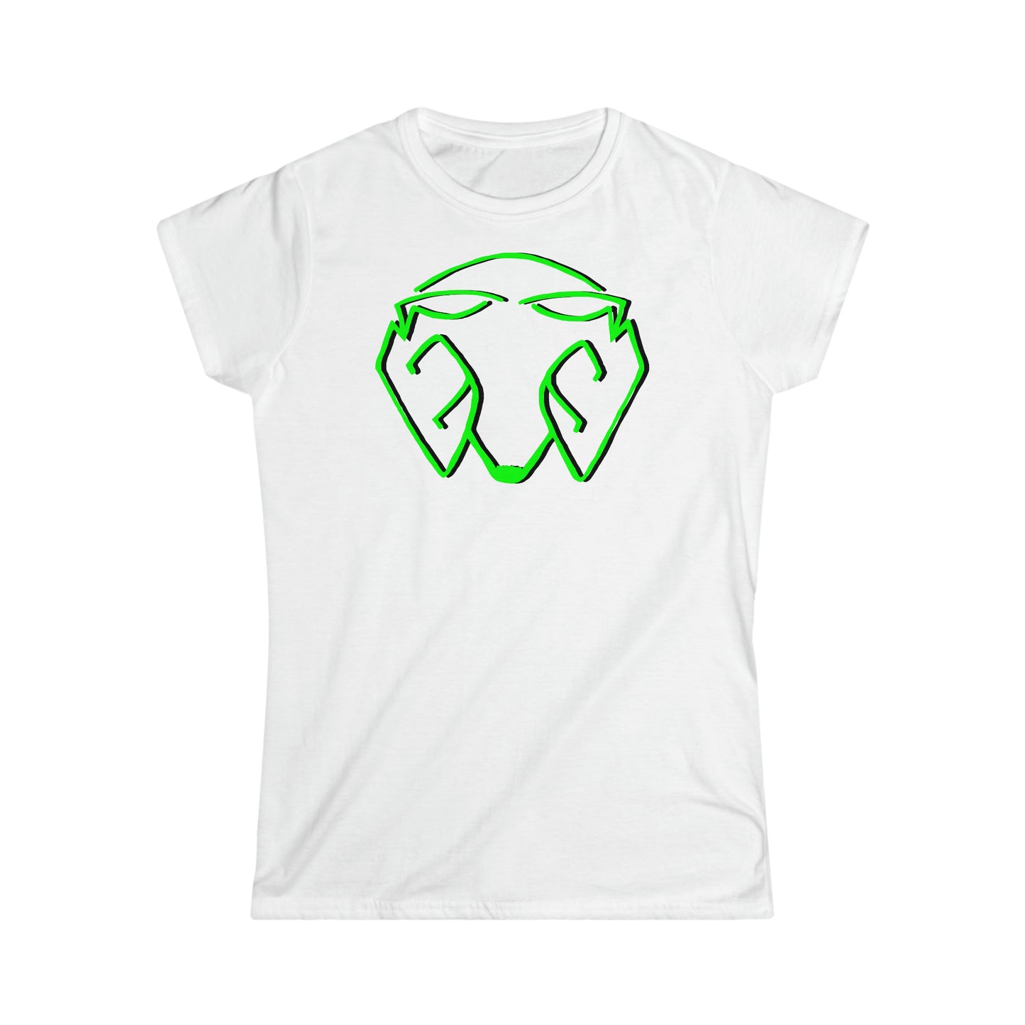 Women's Logo Big Head Green