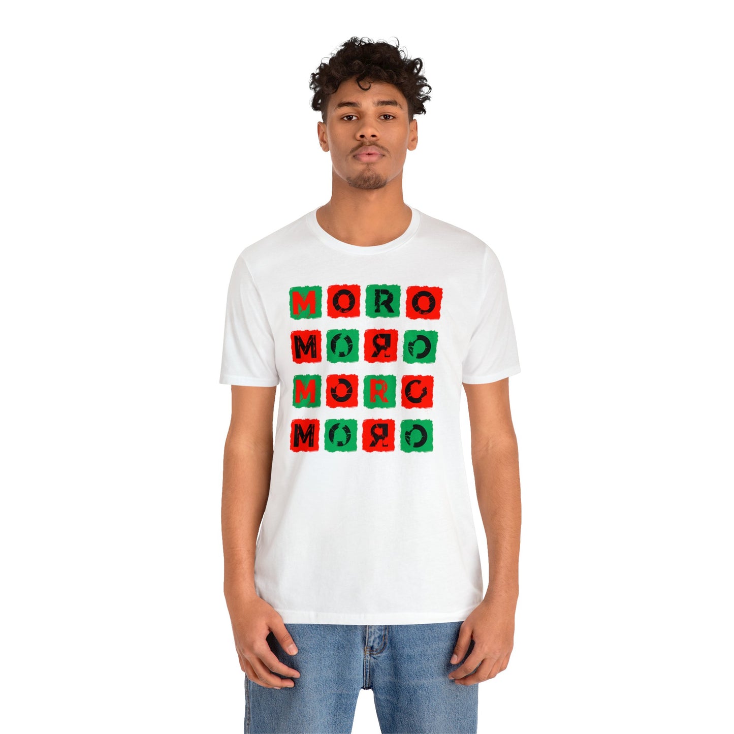 Mr.Moro Cubes T-shirt Red/Green