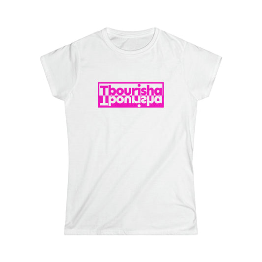 Woman's Tbourisha T-shirt Pink/White