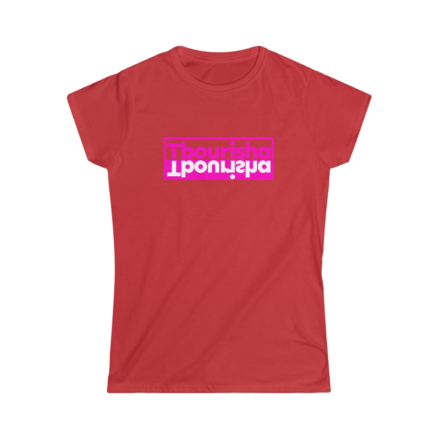 Woman's Tbourisha T-shirt Pink/White
