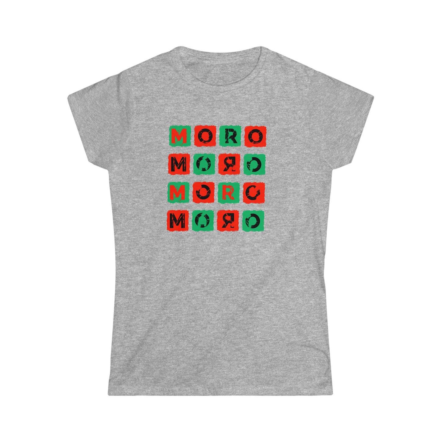 Women's Mr.Moro Cubes T-shirt Red/Green