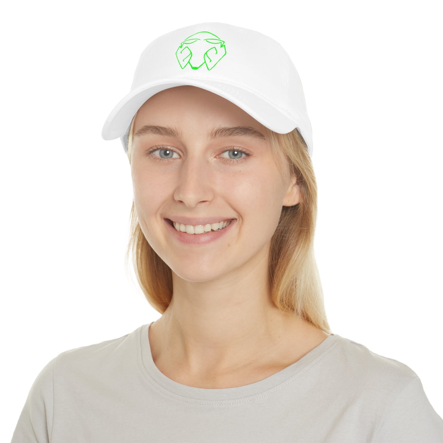Mr.Moro Head Logo Green - Low Profile Baseball Cap
