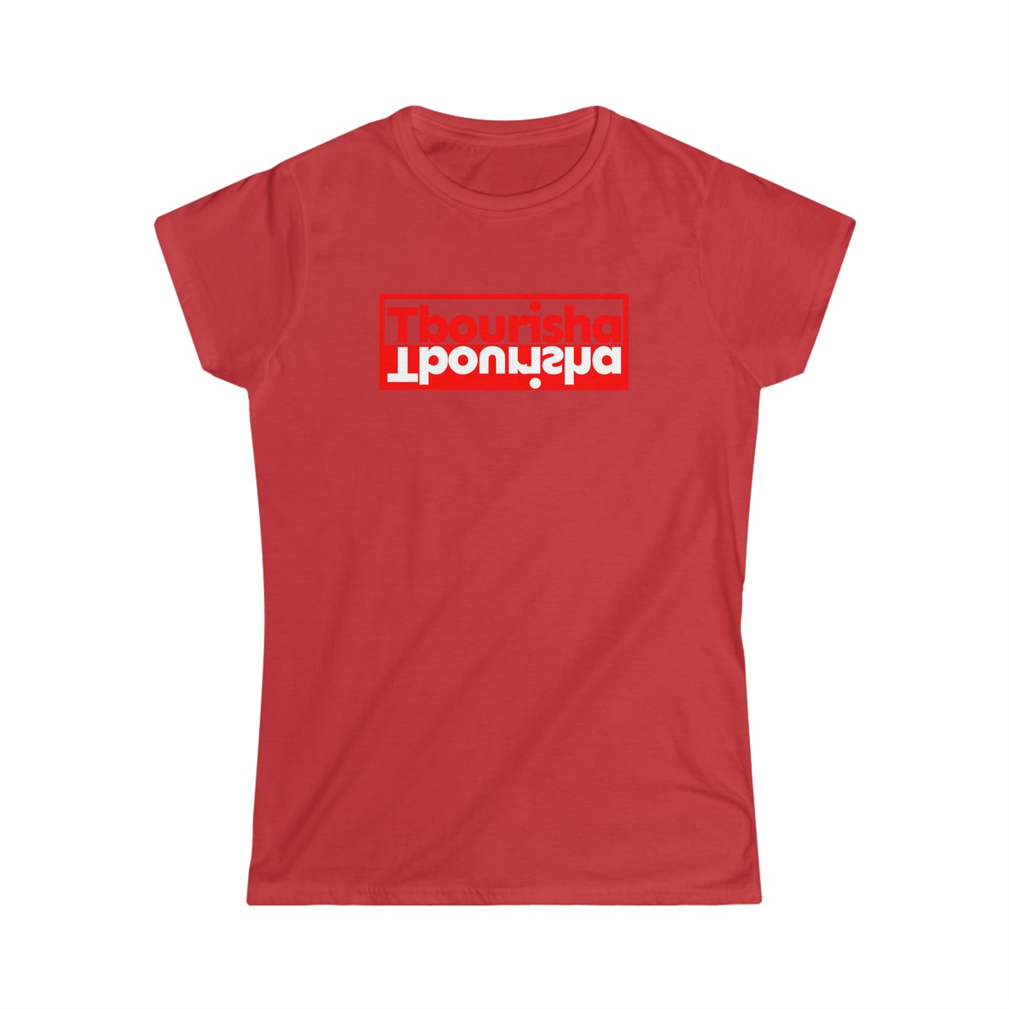 Woman's Tbourisha T-shirt Red/White