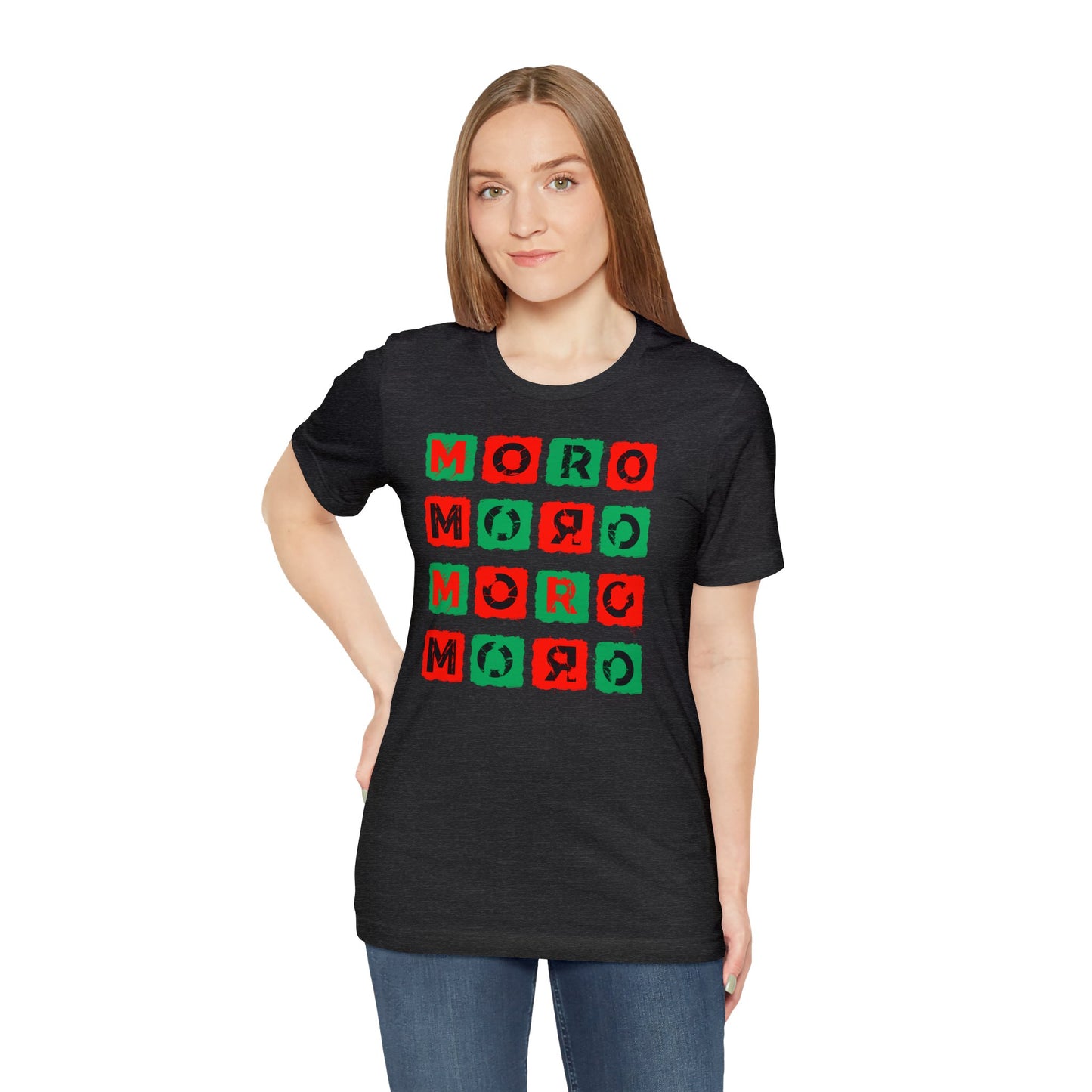 Mr.Moro Cubes T-shirt Red/Green