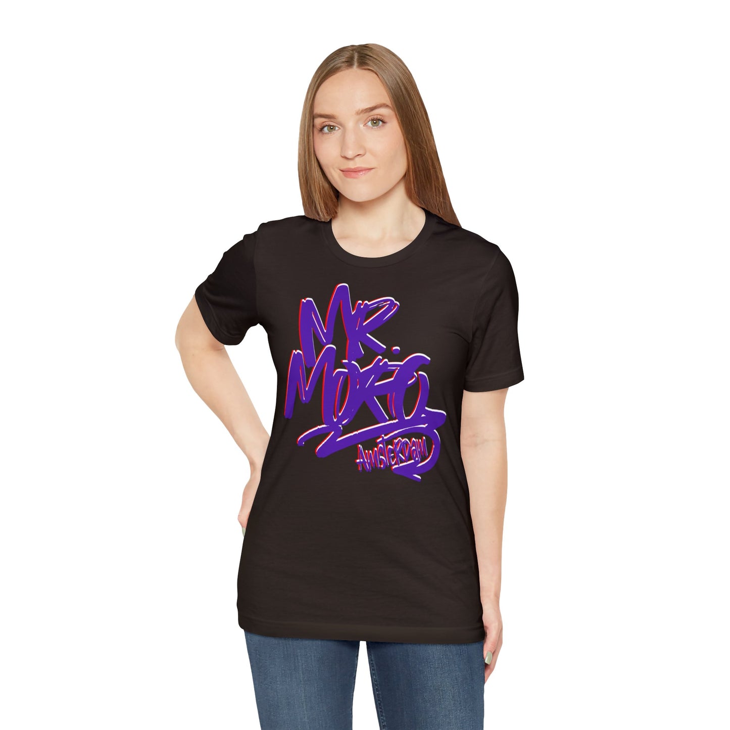 Mr.Moro Graffiti T-shirt Purple