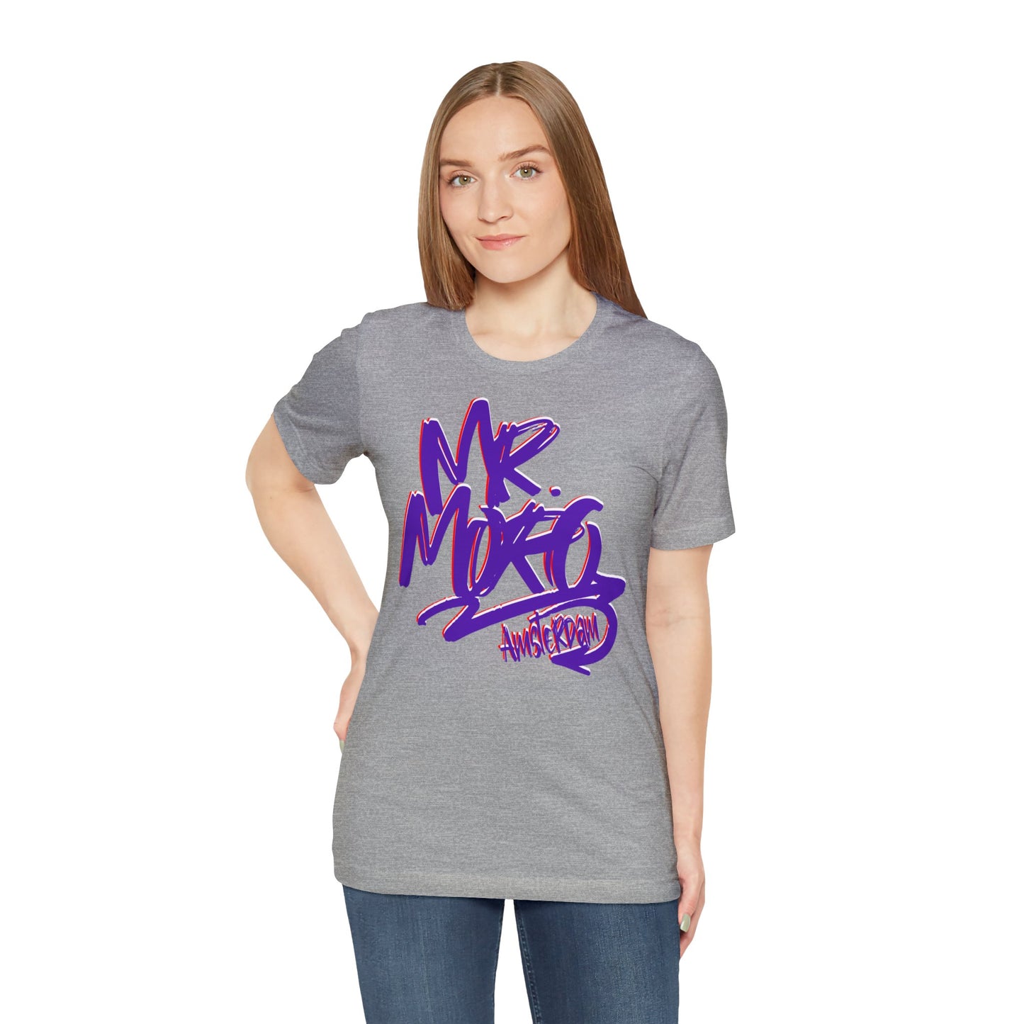 Mr.Moro Graffiti T-shirt Purple