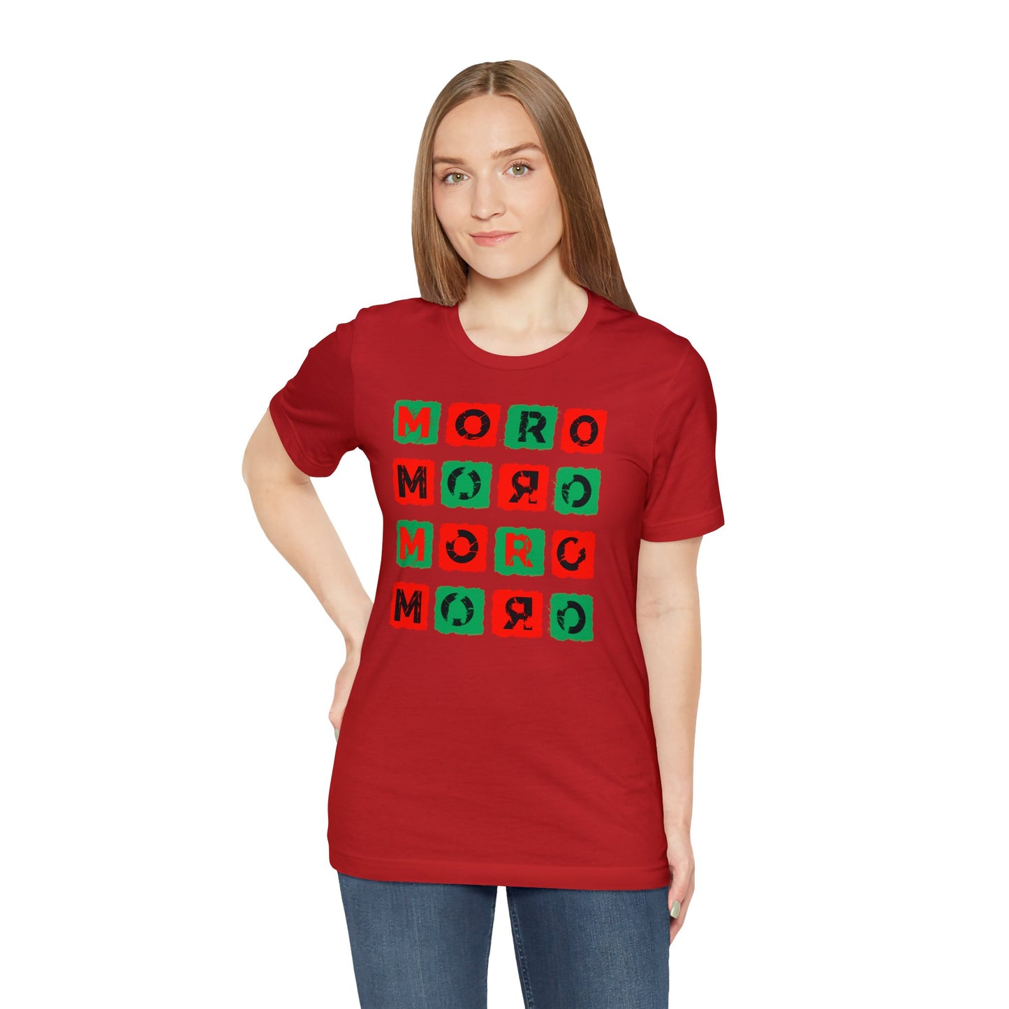 Mr.Moro Cubes T-shirt Red/Green