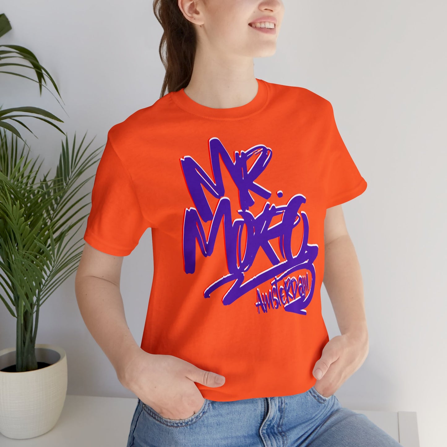 Mr.Moro Graffiti T-shirt Purple