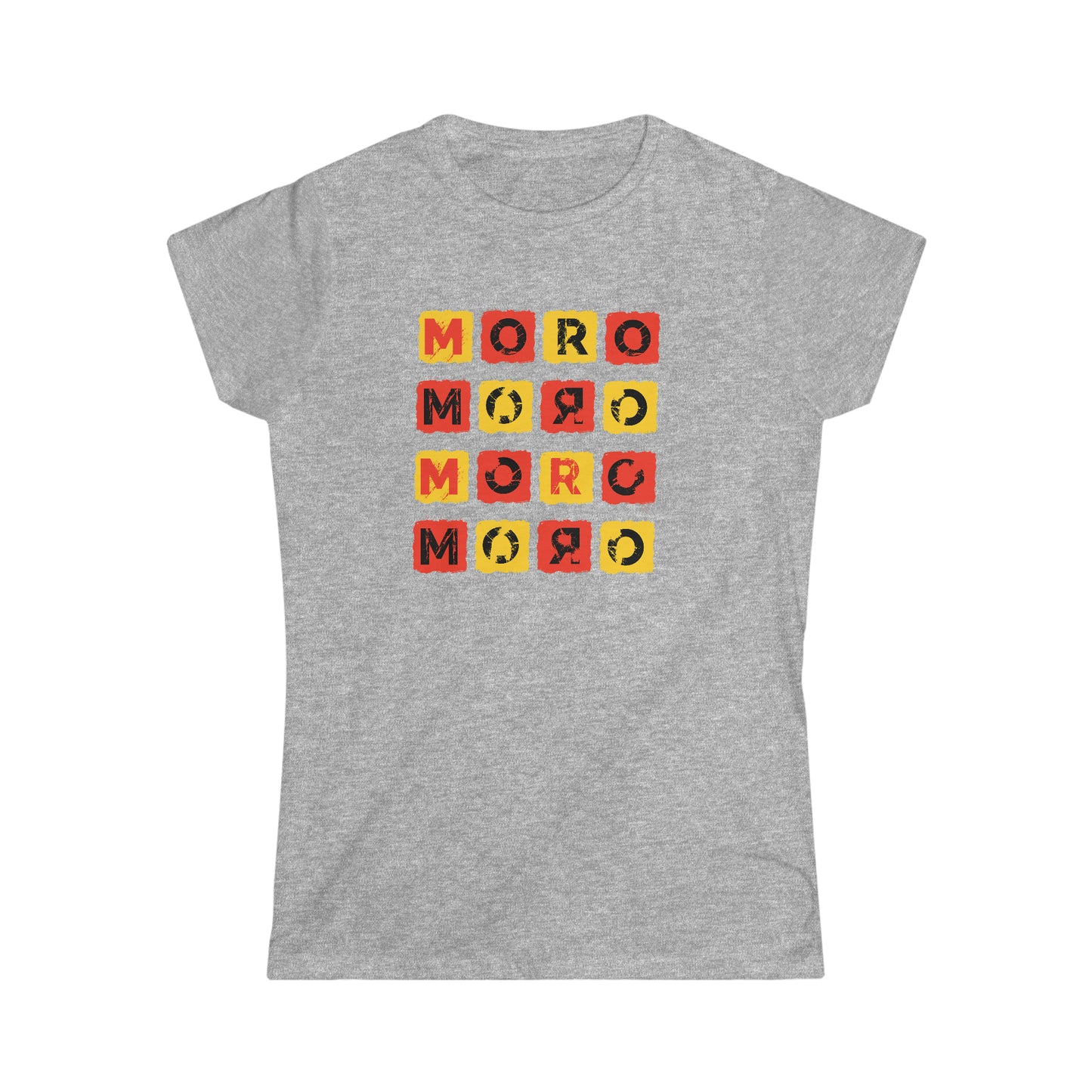 Women's Mr.Moro Cubes T-shirt Red/Yellow