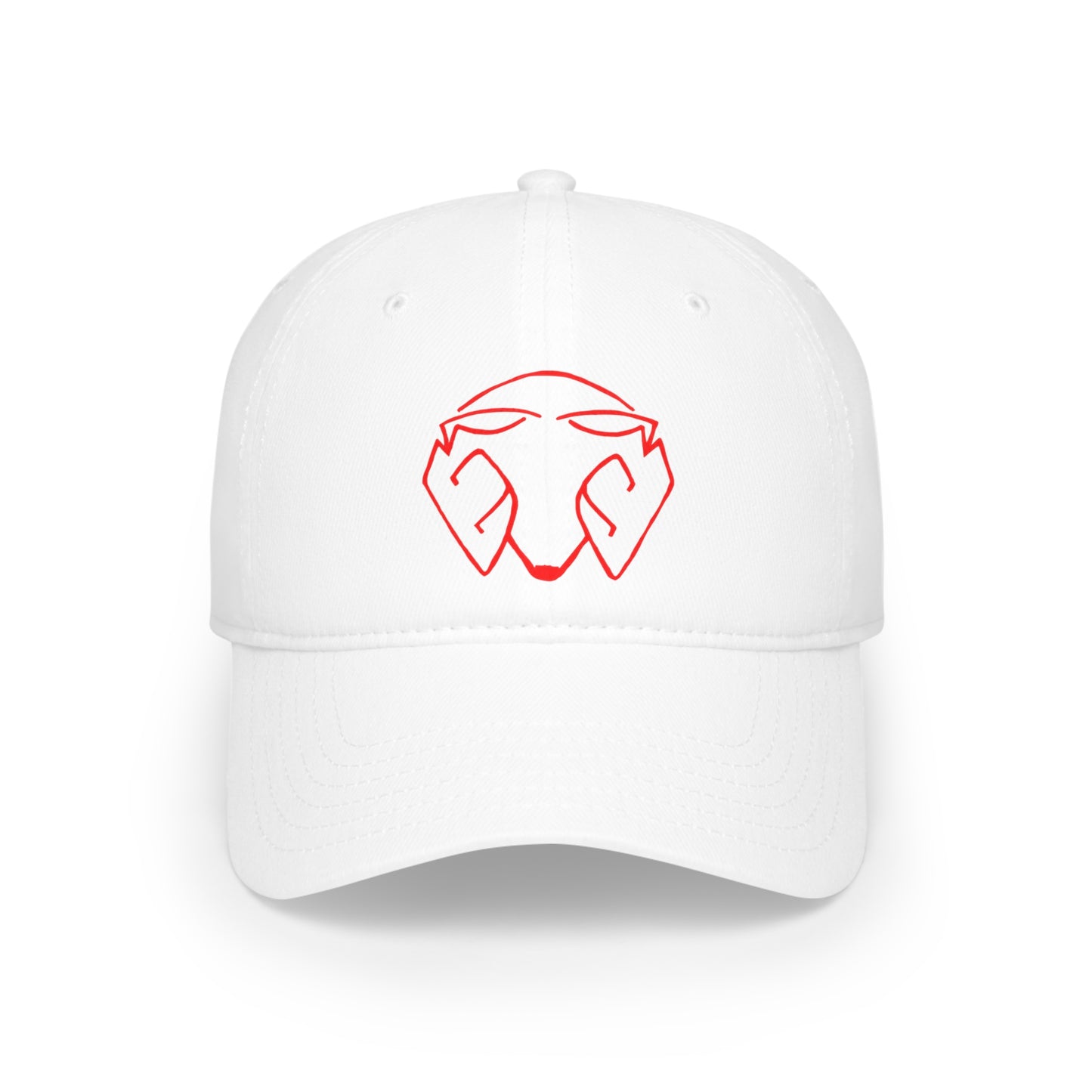 Mr.Moro Head Logo Red - Low Profile Baseball Cap