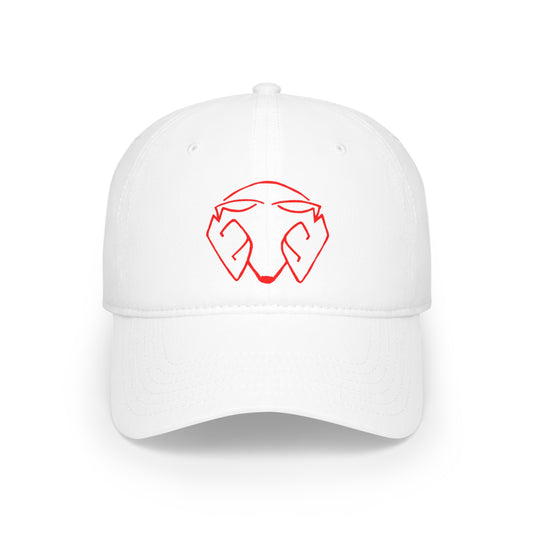 Mr.Moro Head Logo Red - Low Profile Baseball Cap