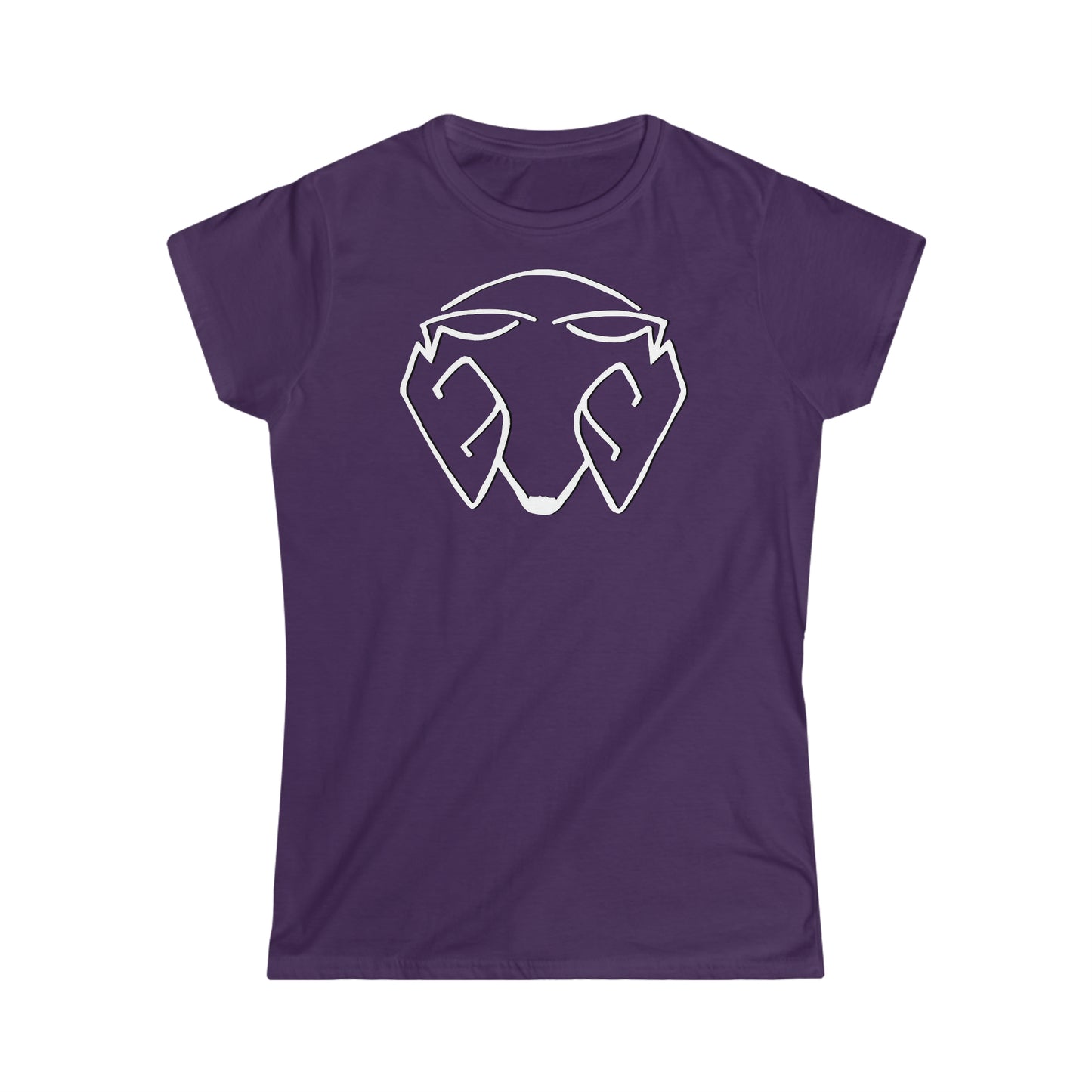 Women's Logo Big Head White