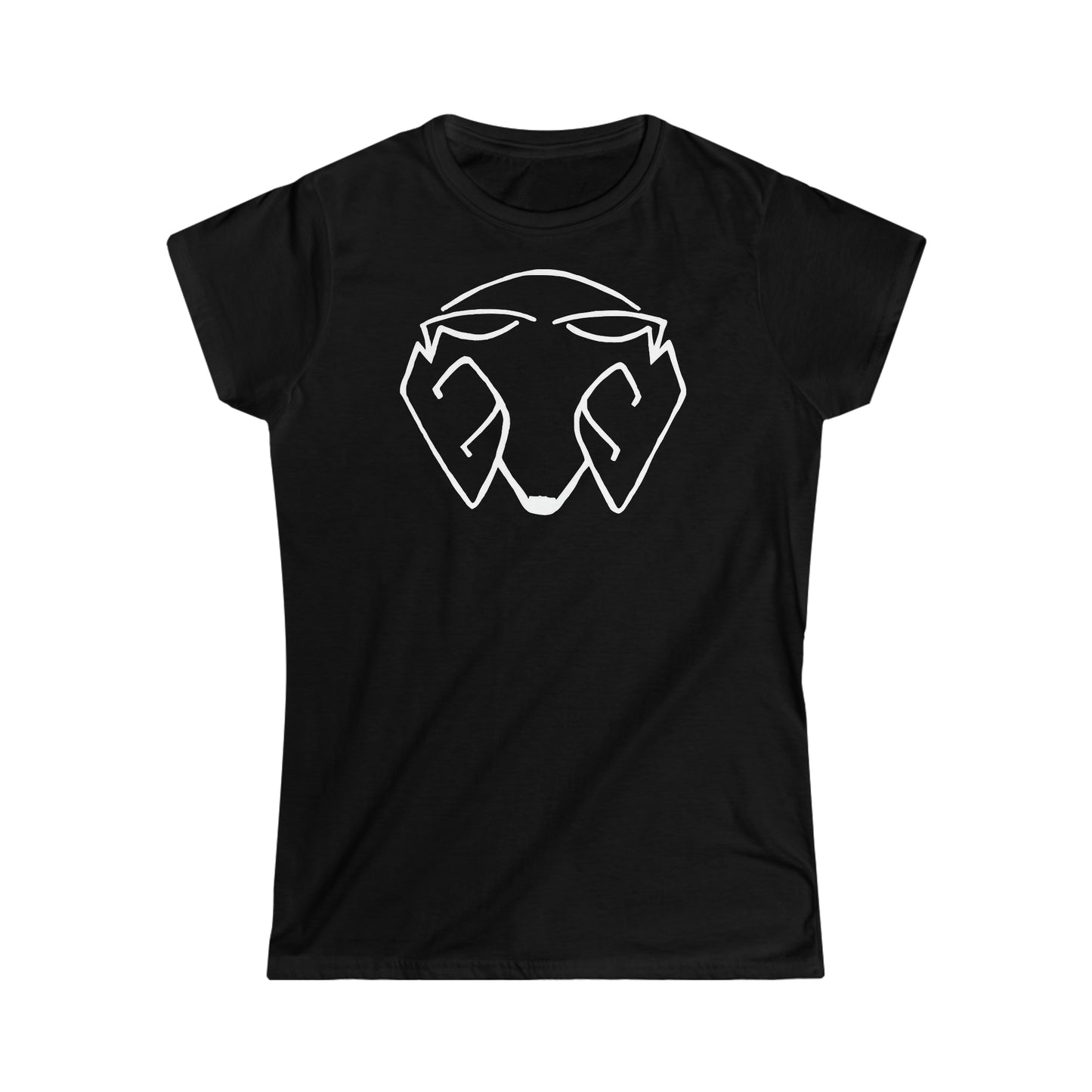 Women's Logo Big Head White