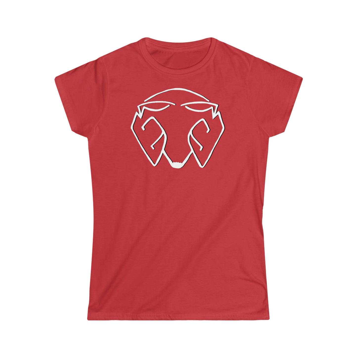 Women's Logo Big Head White