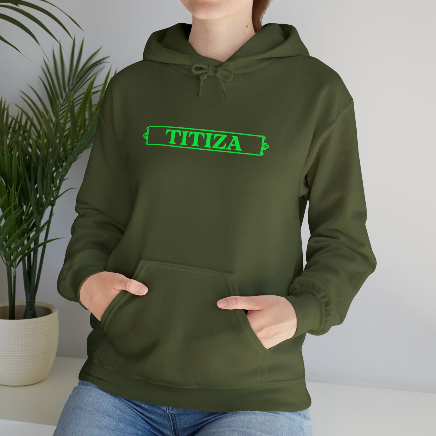 Woman's Hoodie Titza Green