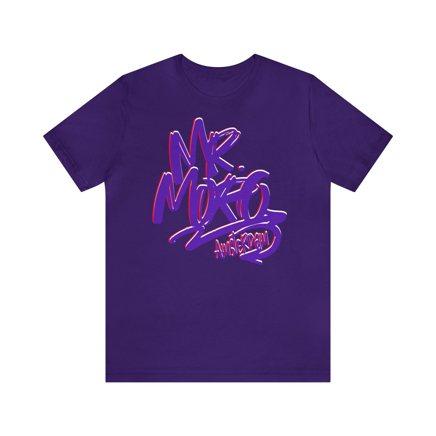 Mr.Moro Graffiti T-shirt Purple