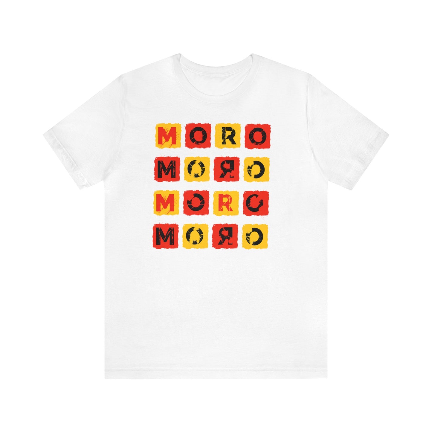 Mr.Moro Cubes T-shirt Red/Yellow