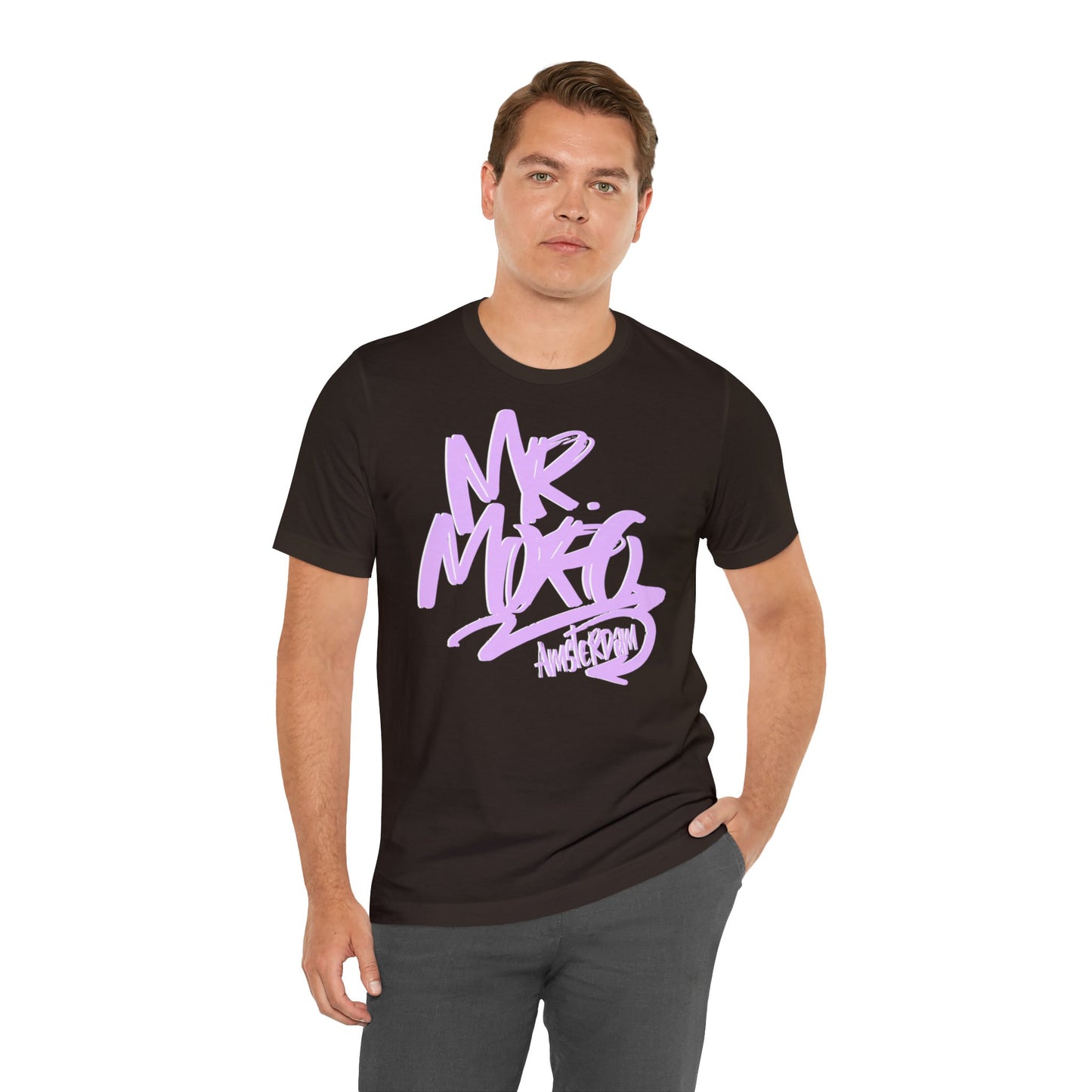 Mr.Moro Graffiti T-shirt Pink/White