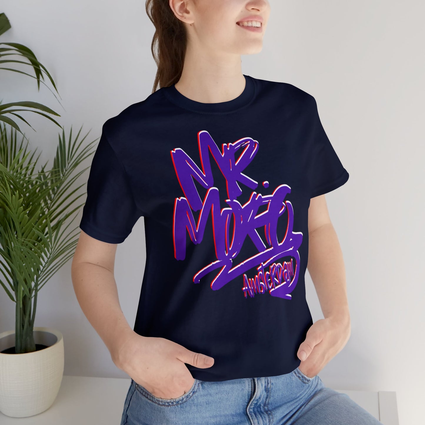Mr.Moro Graffiti T-shirt Purple