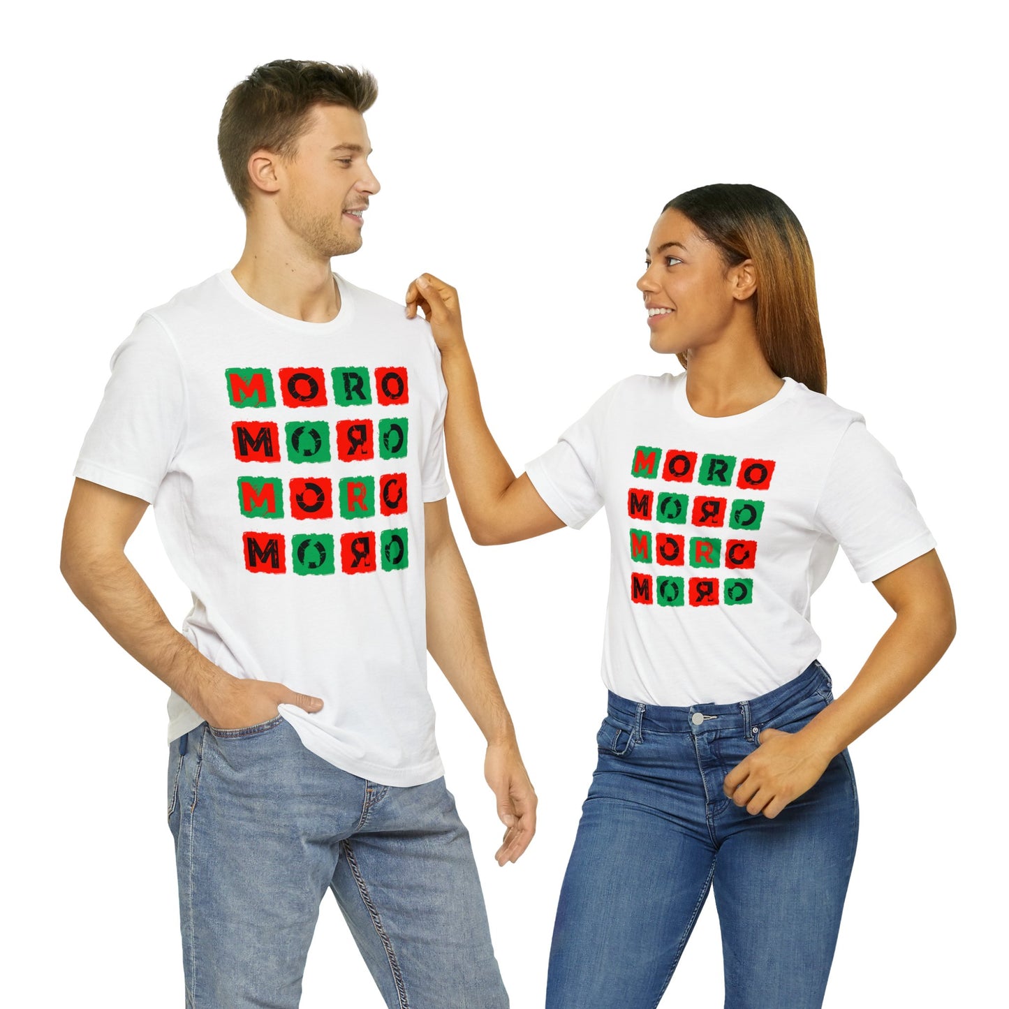 Mr.Moro Cubes T-shirt Red/Green