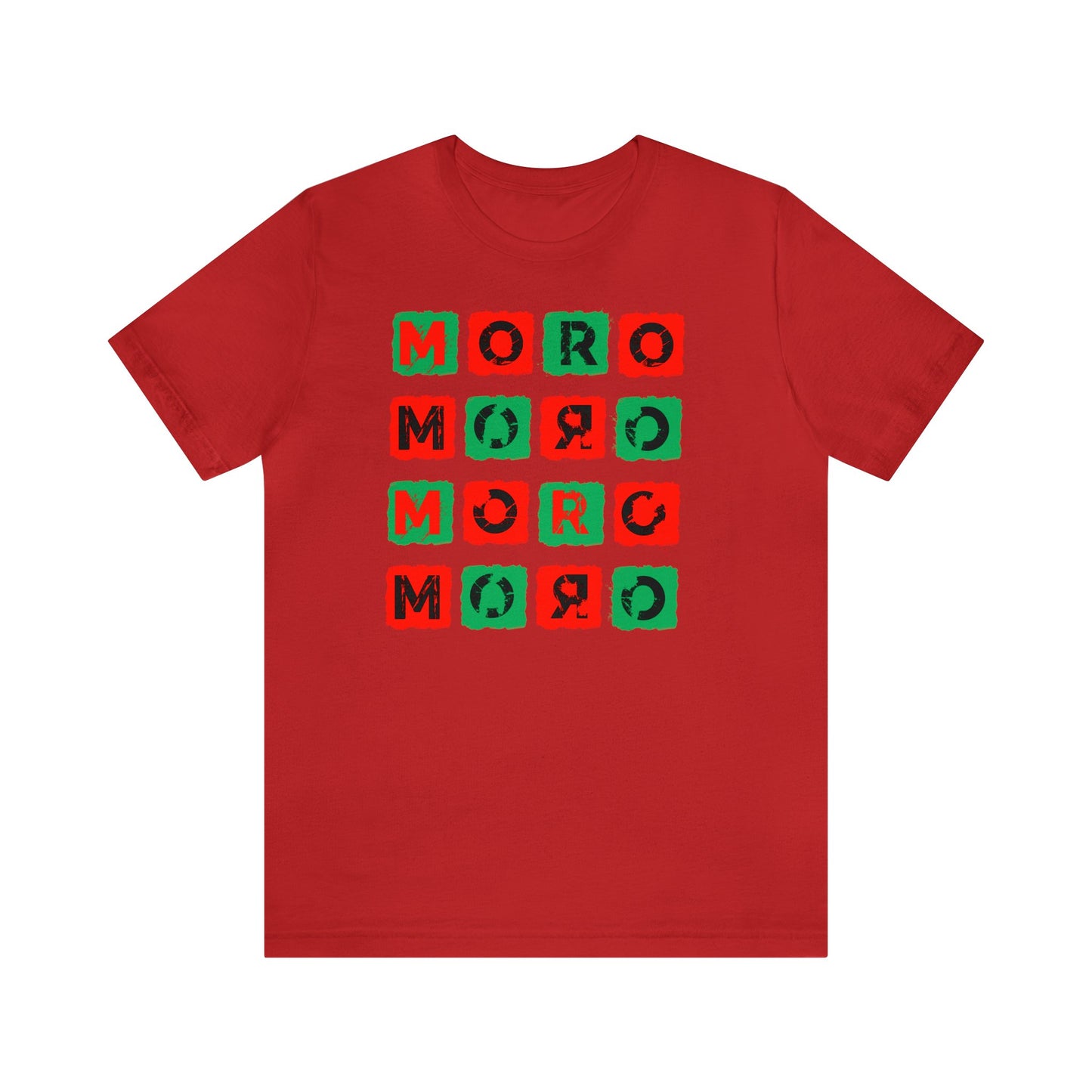 Mr.Moro Cubes T-shirt Red/Green