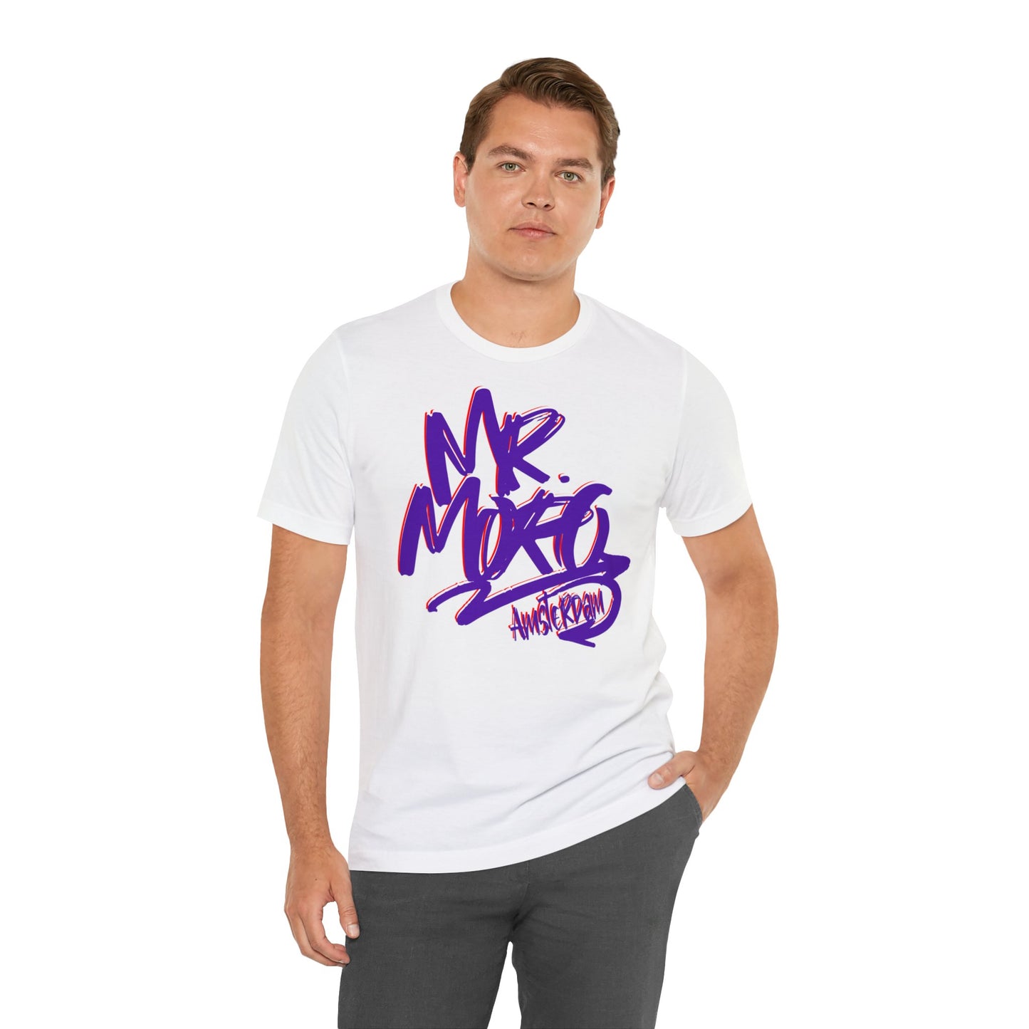 Mr.Moro Graffiti T-shirt Purple