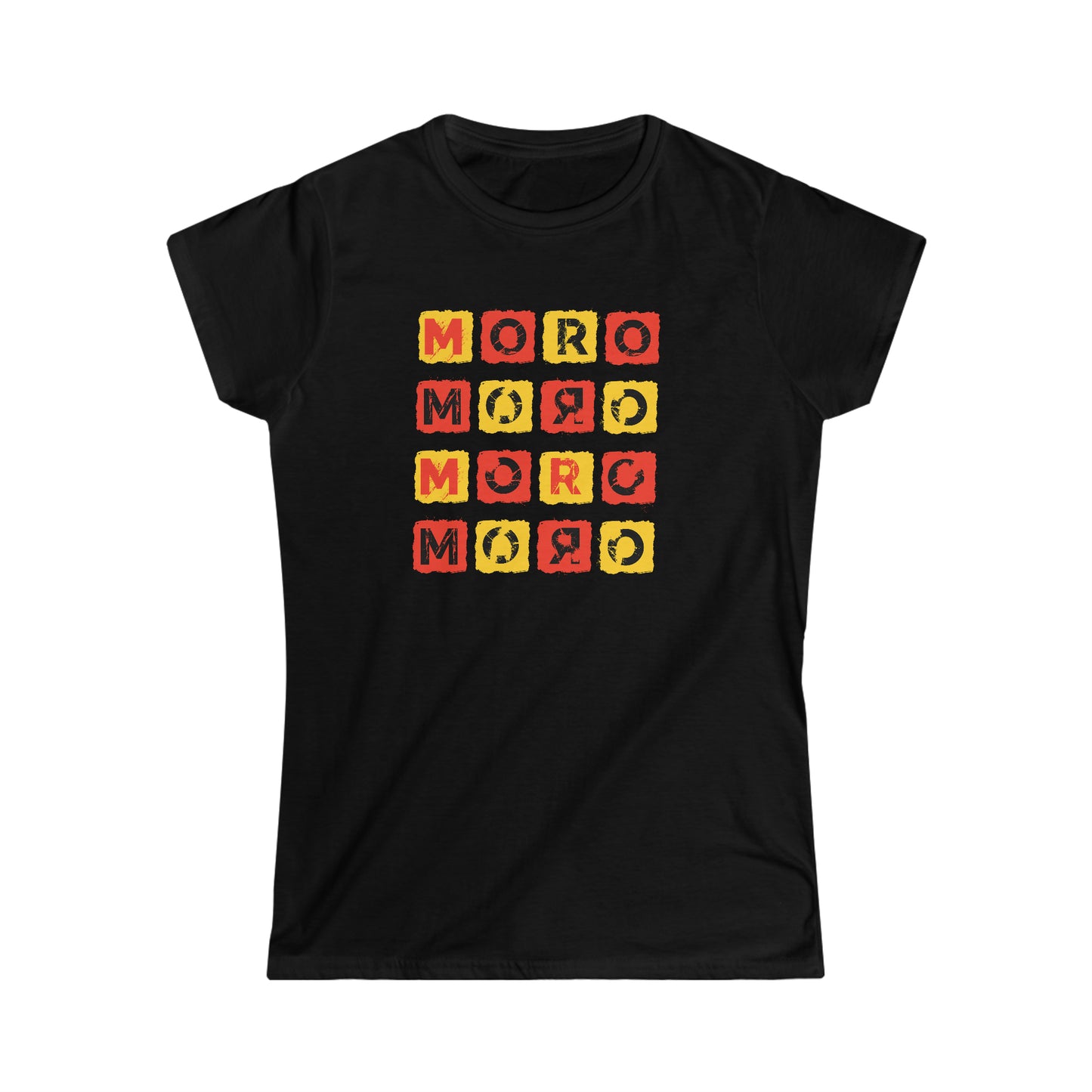 Women's Mr.Moro Cubes T-shirt Red/Yellow