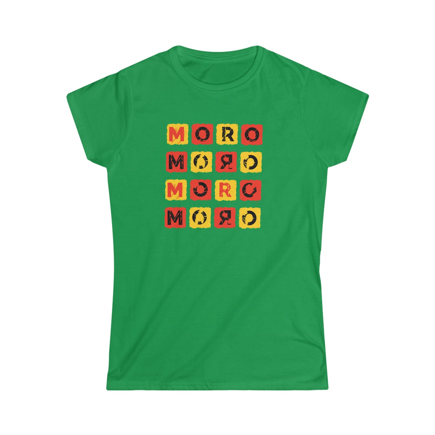 Women's Mr.Moro Cubes T-shirt Red/Yellow