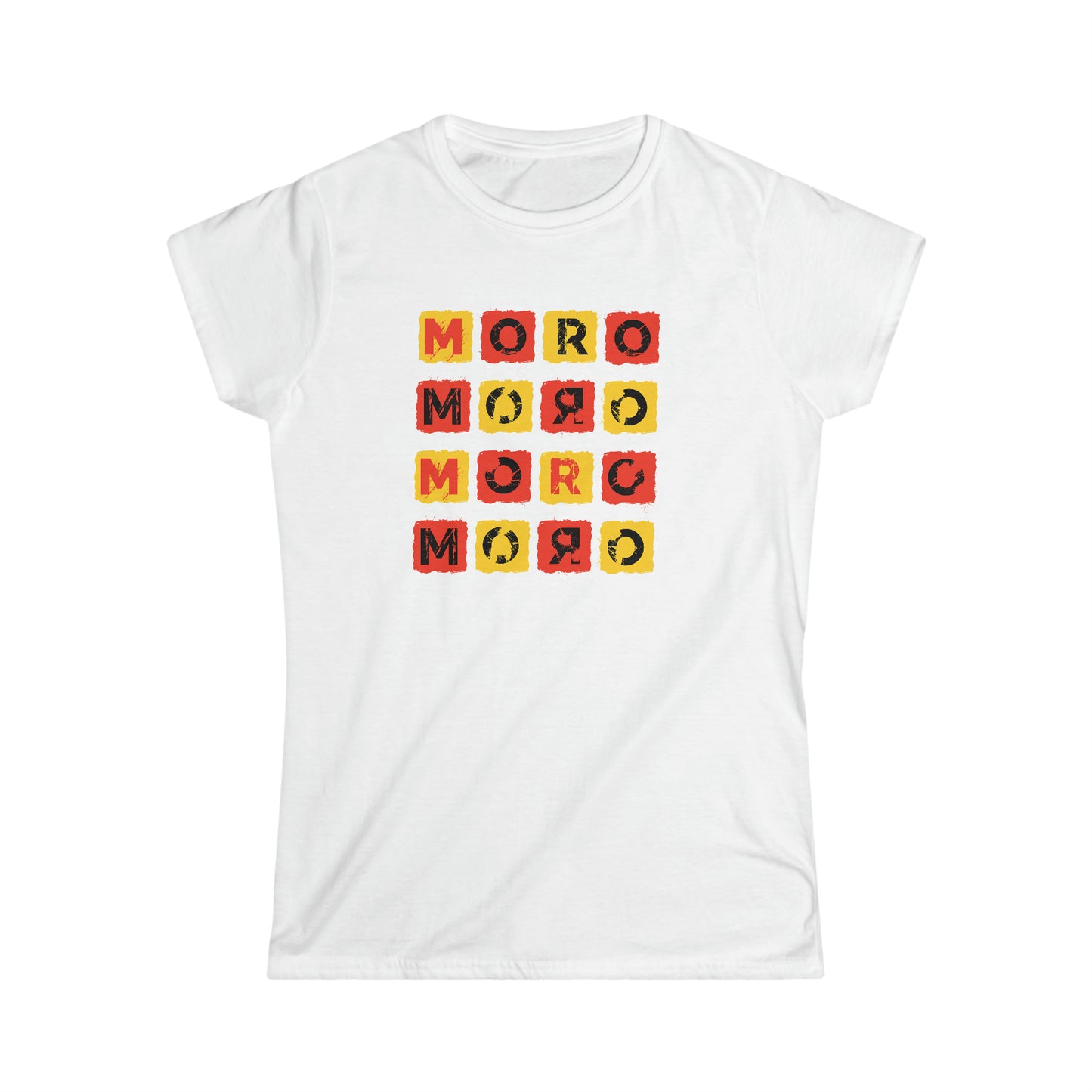 Women's Mr.Moro Cubes T-shirt Red/Yellow