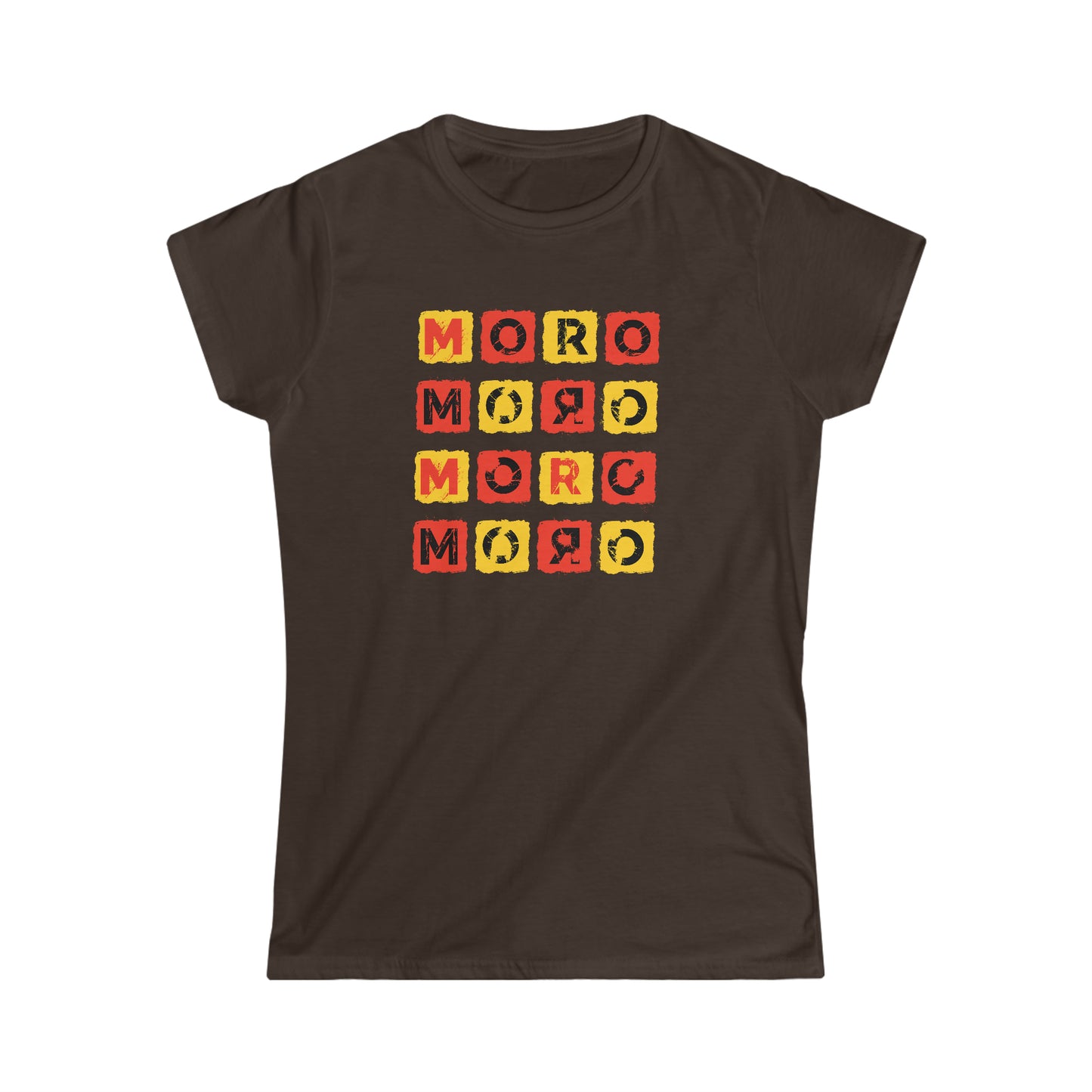 Women's Mr.Moro Cubes T-shirt Red/Yellow