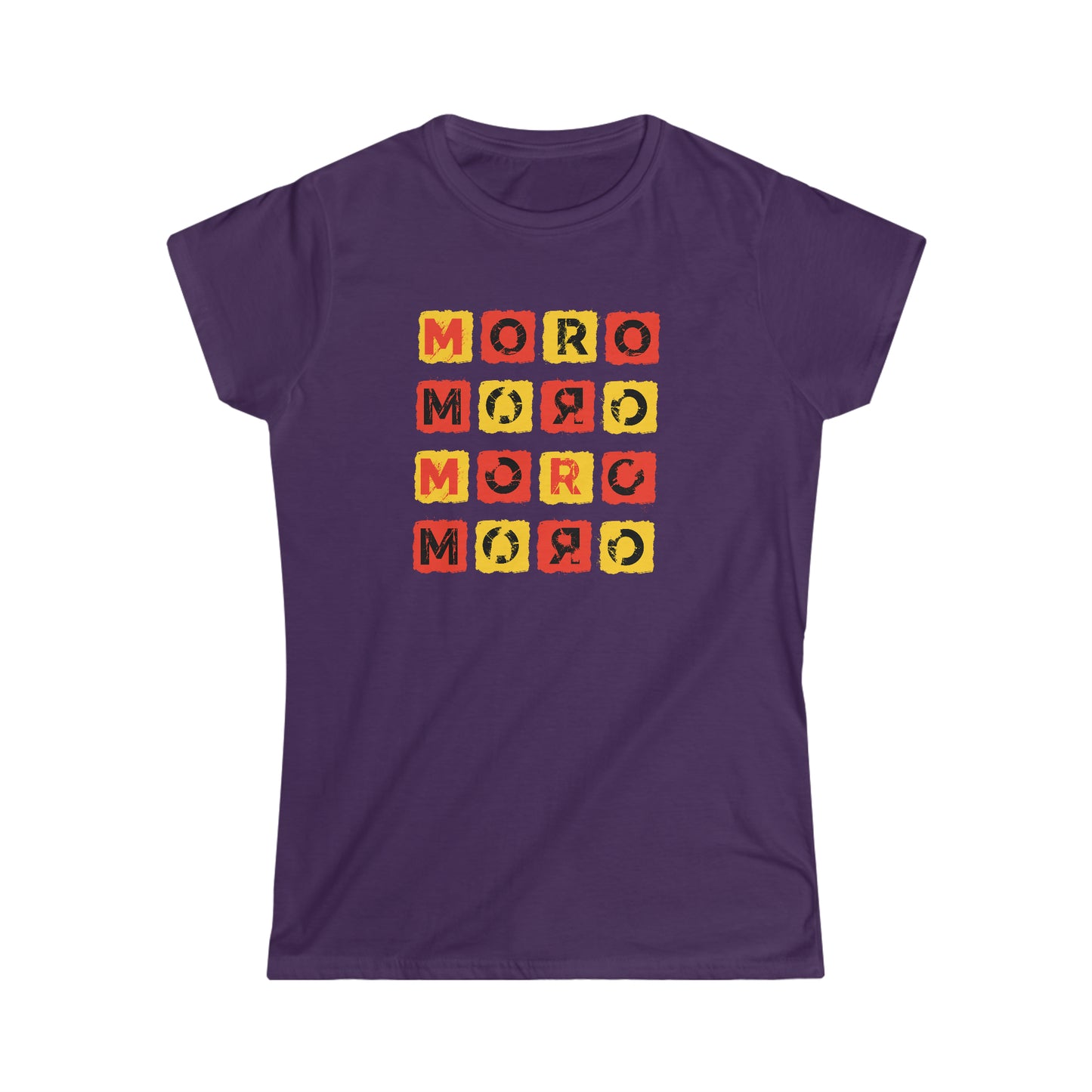 Women's Mr.Moro Cubes T-shirt Red/Yellow