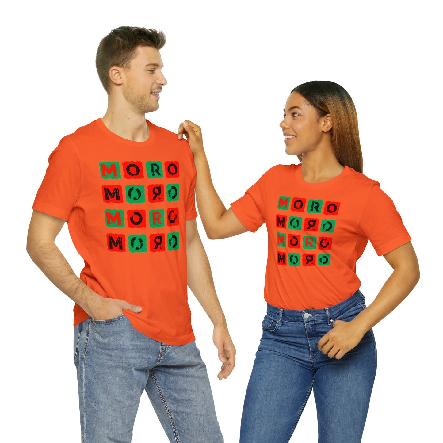 Mr.Moro Cubes T-shirt Red/Green
