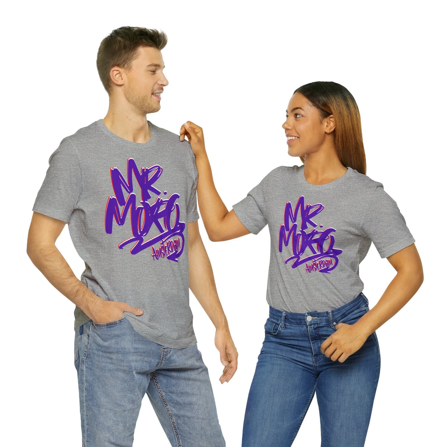 Mr.Moro Graffiti T-shirt Purple