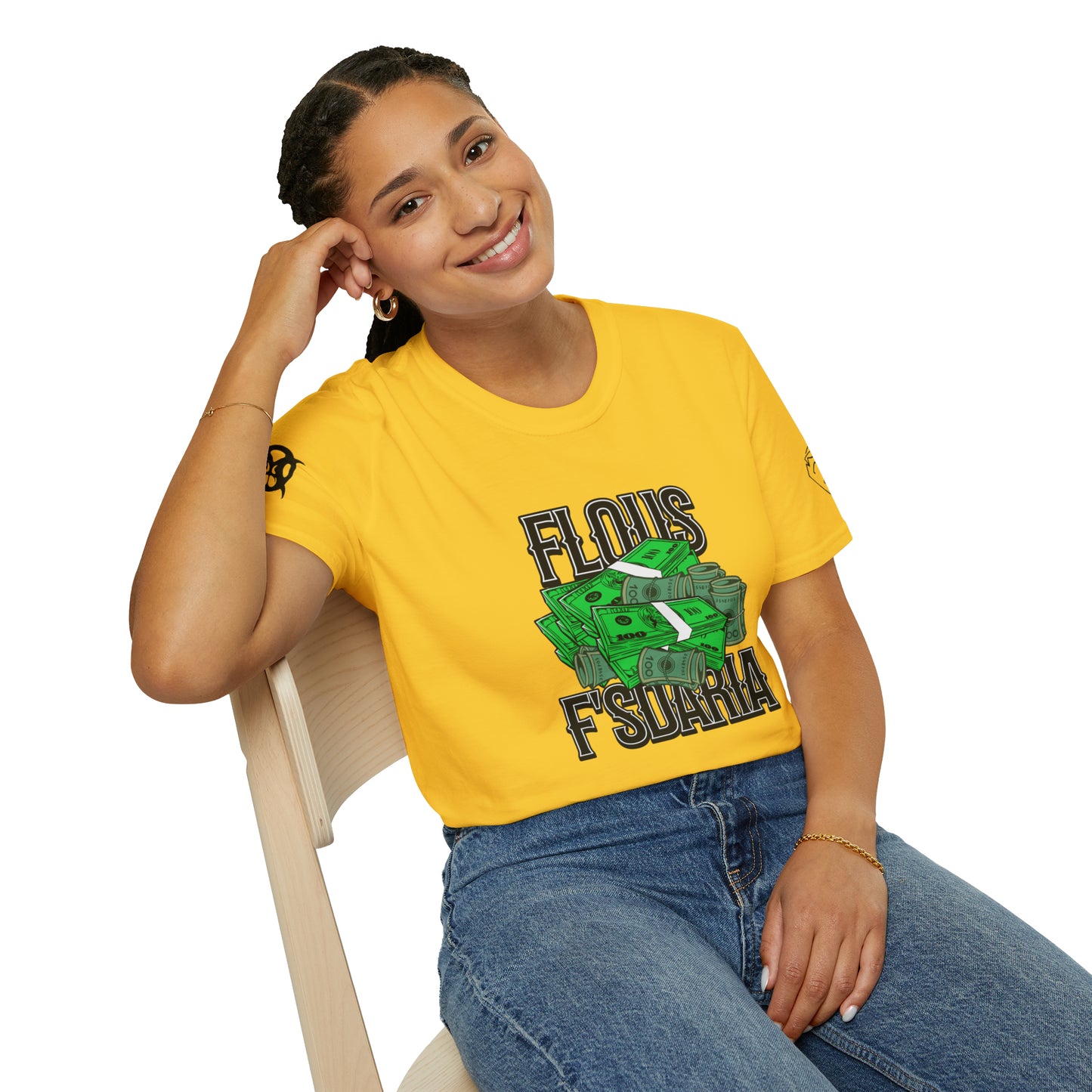 Flous F'sdaria Black Logo