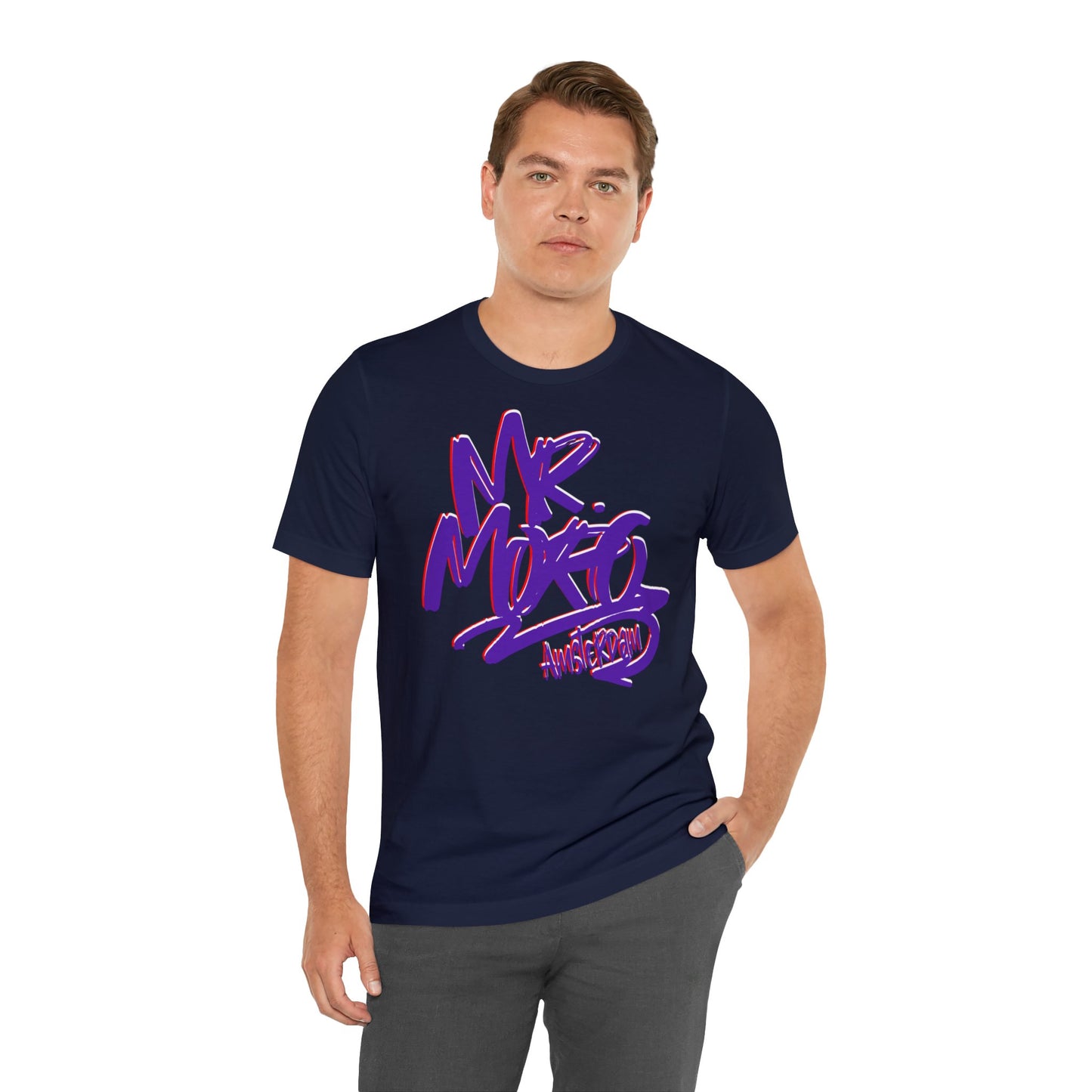 Mr.Moro Graffiti T-shirt Purple