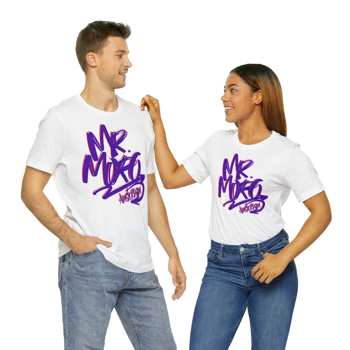 Mr.Moro Graffiti T-shirt Purple