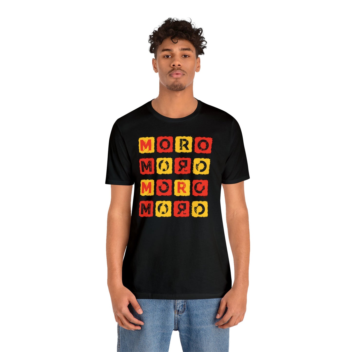 Mr.Moro Cubes T-shirt Red/Yellow