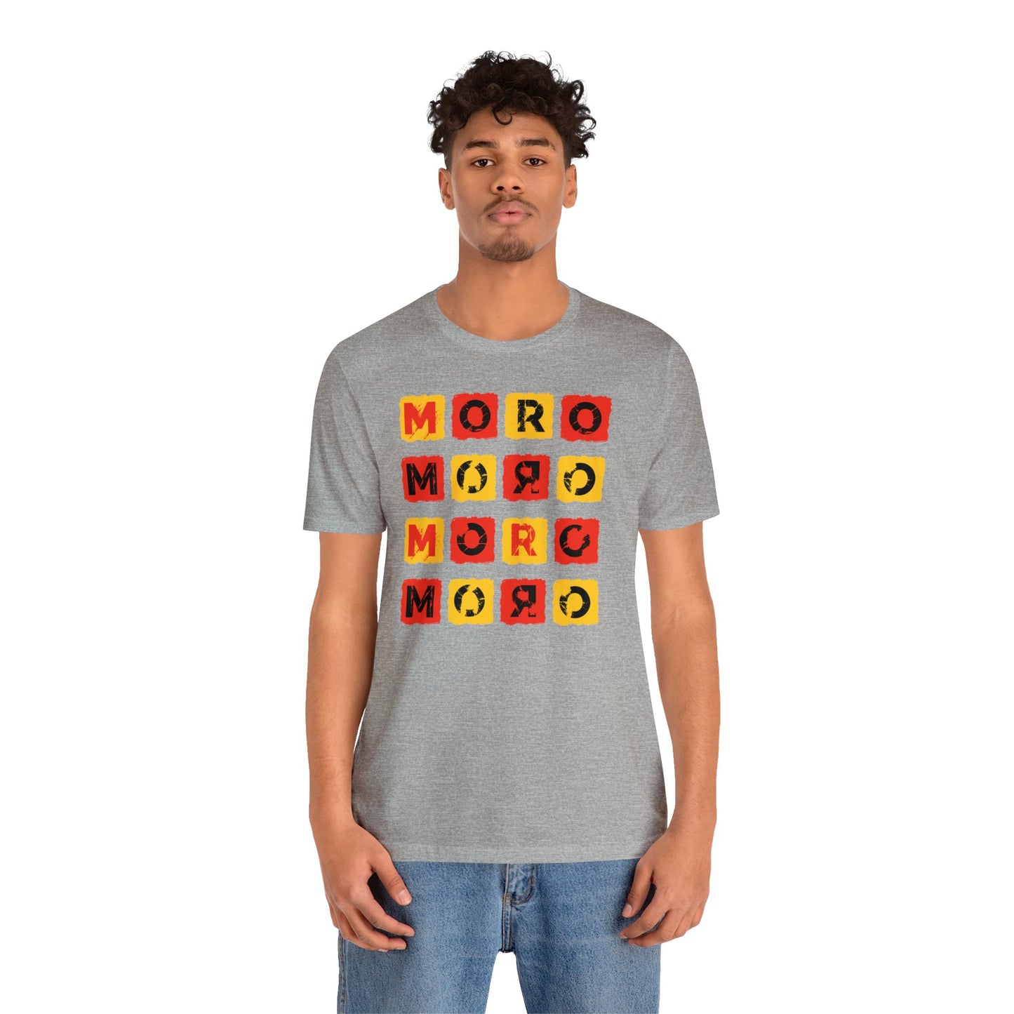 Mr.Moro Cubes T-shirt Red/Yellow