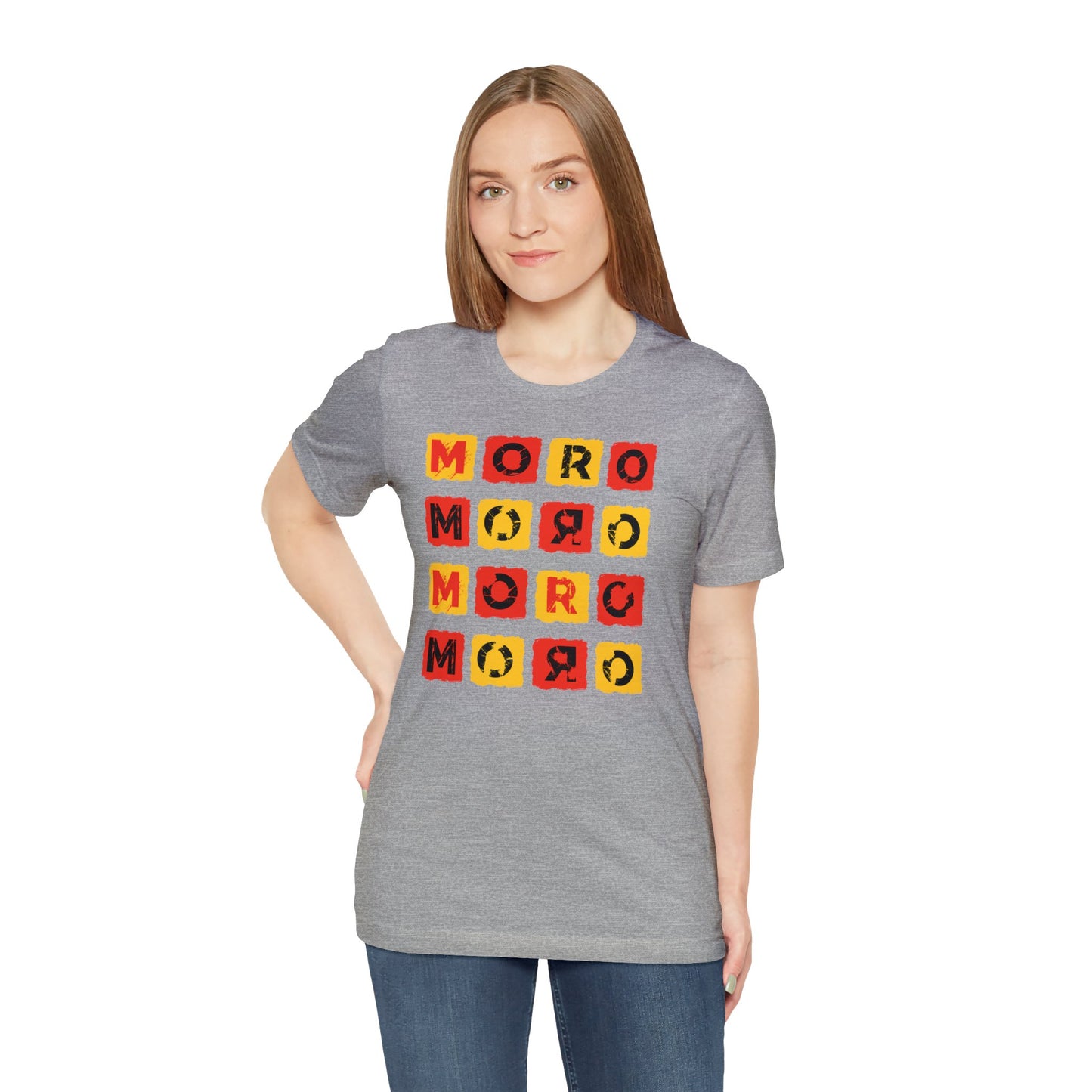 Mr.Moro Cubes T-shirt Red/Yellow